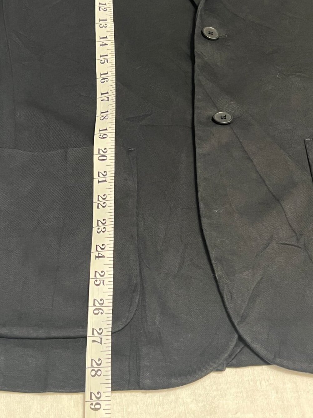 Uniqlo Men’s Black Blazer Size L Classic Single Button Lightweight Jacket Work - Picture 7 of 10